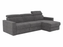 New Sofá rinconera reversible convertible tipo italiano en tela gris - Cama 160 cm VIZIR Sofás Y Sillones