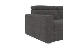 New Sofá rinconera reversible convertible tipo italiano en tela gris - Cama 160 cm VIZIR Sofás Y Sillones