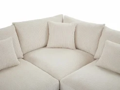 Hot Sofá rinconera reversible y puf de pana SPERONE de Pascal Morabito Sofá Modular