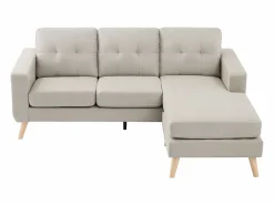 Best Vente-unique Sofá rinconera reversible de tela: Ancho 1 BARTOLOME Beige