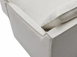 Outlet Sofá rinconera reversible de tela beige jaspeada PENIOLA de Todos Los Sofás|Sofá Rinconera
