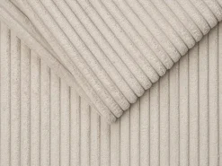 Outlet Vente-unique Sofá rinconera reversible de apertura rápida pana 140 cm - 14 cm CALITO Beige