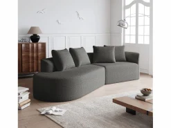 Sofá sin montaje diseño envolvente cojines decorativos incluidos chenilla Sofá Modular