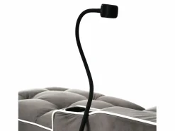 New Sofá 83x167x76cm Compacto extensible Ahorra espacio Terciopelo y espuma Con portavasos soporte teléfono oscuro antiguo Sillón Cama