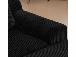 Sofá 147x110x67cm sillón moderno diseño minimalista soporte cómodo tejido de pana para salón