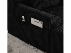 Sofá 147x110x67cm sillón moderno diseño minimalista soporte cómodo tejido de pana para salón