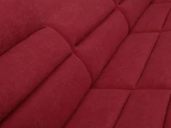 Sale Sofá XXL Rojo/Negro ángulo izquierdo BOILEAU - Barato Sofá Xxl