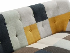 Discount Vente-unique Sofá y sillón SERTI II de 3 plazas en tejido patchwork Multicolor
