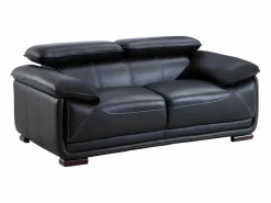 Discount Sofa 2 plazas de piel color MACELO Sofá - 2 Plazas|Sofá De Piel