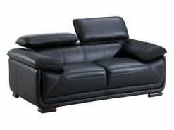 Discount Sofa 2 plazas de piel color MACELO Sofá - 2 Plazas|Sofá De Piel