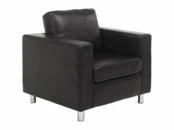 Vente-unique Sofa 3+1 plazas de piel sintetica ACKLEY