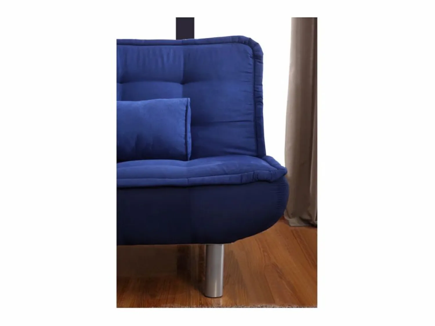 Clearance Vente-unique Sofa cama clic-clac microfibra en color azul MISHAN Azul elu00e9ctrico
