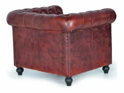 Clearance Sofa chester piel natural Sillón De Piel