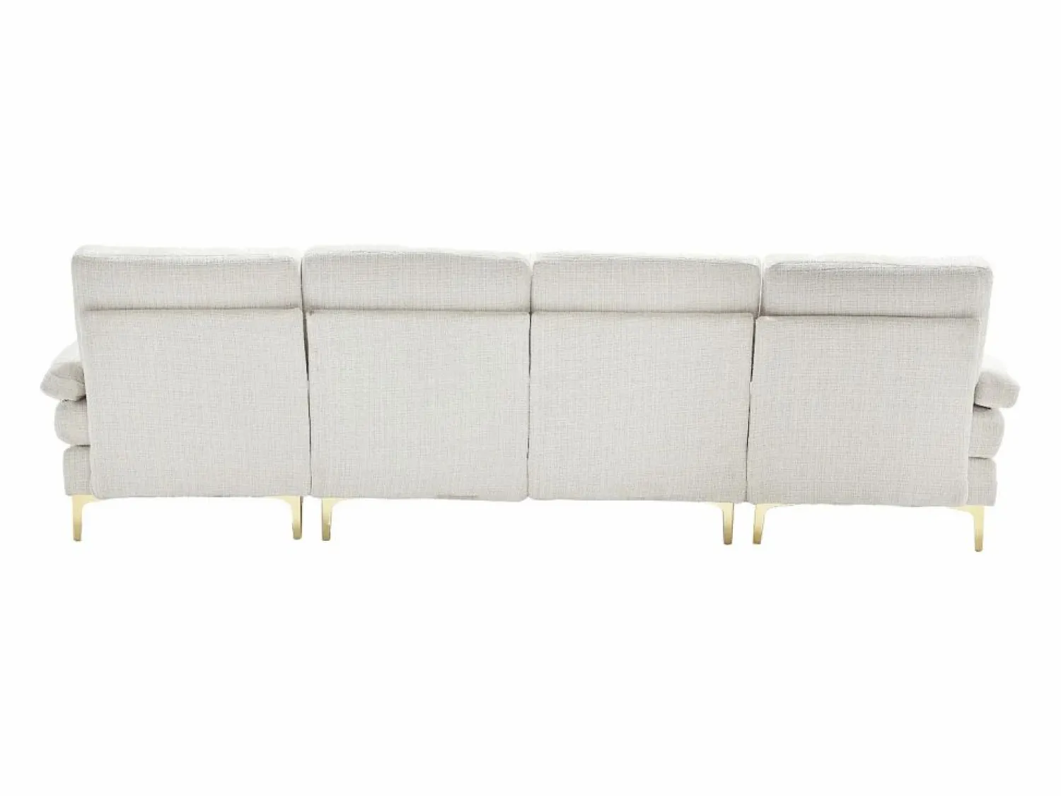Outlet Sofa en U grande sofa modular moderno apoyo ergonomico chenilla salon Beige