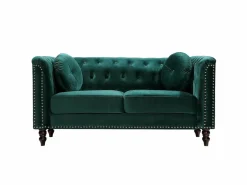 Discount Sofás 3+2 plazas de terciopelo TURNER Conjunto Sofás