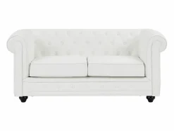 New Sofás de 3 plazas, 2 plazas y sillón en imitación cuero CHESTERFIELD Conjunto Sofá Y Sillón