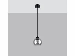 Best Sollux Lighting Sollux Alino Plafón colgante Dome Negro