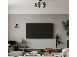 Sollux Lighting Sollux Fillan Lámpara de techo semiempotrable multi brazos negra