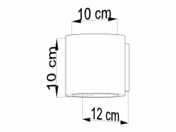 Sollux Lighting Sollux ORBIS - 1 luz de pared, blanco roto, G9