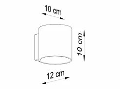 Sollux Lighting Sollux ORBIS - 1 luz de pared, blanco roto, G9