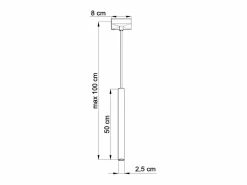 New Sollux Lighting Sollux PASTELO - Lámpara colgante de techo con 1 luz blanca, G9 Blanco