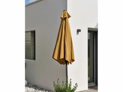 Sale Sombrilla con manivela en aluminio y lona Sombrilla