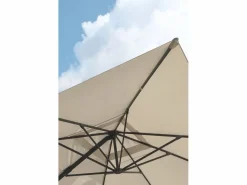 Discount Dcb Garden Sombrilla con pie excéntrico de acero y lona Gris