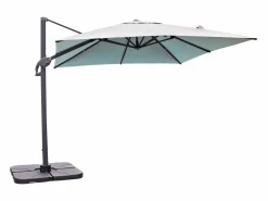 Discount Dcb Garden Sombrilla con pie excéntrico de acero y lona Gris