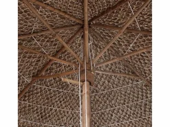 Hot Sombrilla de bambú con tejado de hojas de plátano 210 cm ES594312 Sombrilla