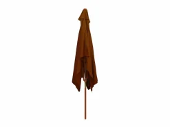 Clearance Sombrilla de jardín con palo de madera terracota 200x300 cm ES392324 Sombrilla
