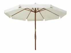 Clicnbuy Sombrilla de jardín con palo de madera arena 330 cm