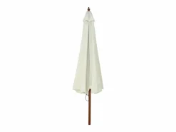 Clicnbuy Sombrilla de jardín con palo de madera arena 330 cm