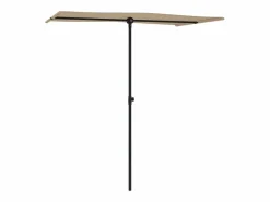 Discount Sombrilla de jardín con palo de aluminio gris taupe 180x110 cm Sombrilla