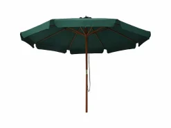 Clearance Sombrilla de jardín con palo de madera verde 330 cm ES592774