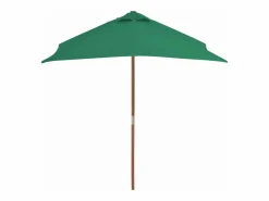 Sale Clicnbuy Sombrilla de jardín con palo de madera 150x200 cm Verde