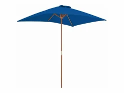 Online Clicnbuy Sombrilla de jardín con palo de madera 150x200 cm Azul