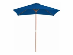 Online Clicnbuy Sombrilla de jardín con palo de madera 150x200 cm Azul