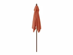 New Sombrilla de jardín con poste de madera terracota 198x198x231cm ES492845 Sombrilla