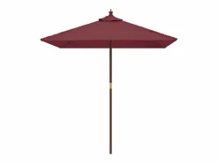 Clearance Clicnbuy Sombrilla de jardín poste de madera burdeos 198x198x231 cm Rojo
