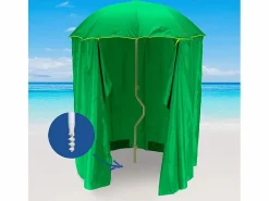 Discount Sombrilla Playa y jardín 200 cm Protección uv Cortina Zeus - oscuro Sombrilla