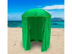 Discount Sombrilla Playa y jardín 200 cm Protección uv Cortina Zeus - oscuro Sombrilla