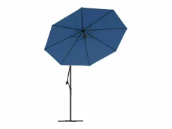 Outlet Sombrilla voladiza con luces LED y poste acero celeste 300 cm ES648477 Azul