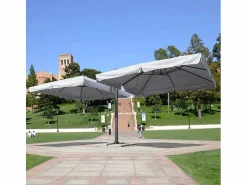 Online Sombrilla 3x3 doble profesional para bares, jardines, hoteles Oslo Sombrilla