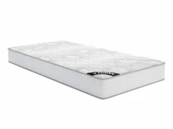 Best Ysmée Somier + colchón de muelles ensacados SONGE - 90 x 190 cm Blanco