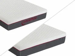 Outlet Somier articulado eléctrico 2x78 terminales - 2 x 90 x 200 cm - gris - NALU de YSMÉE Cama Articulada