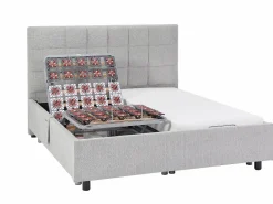 Discount Ysmée Somier articulado eléctrico 2x48 terminales - 2 x 70 x 190 cm - - PITUS de DREAMEA Gris
