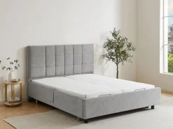 Discount Ysmée Somier articulado eléctrico 2x48 terminales - 2 x 70 x 190 cm - - PITUS de DREAMEA Gris