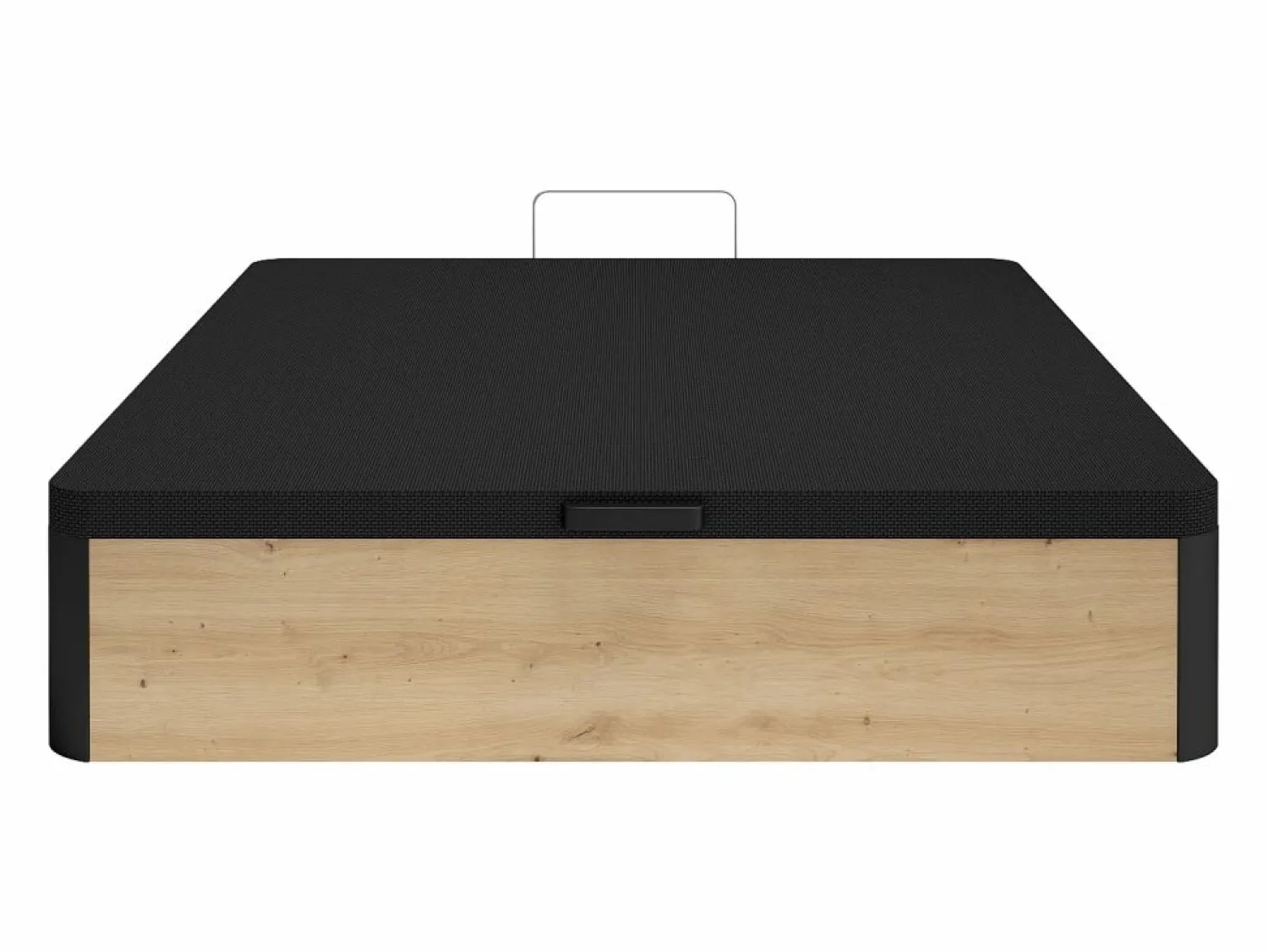 Sale Somier canapé 140 x 200 cm - Natural claro y negro - NAMOSI de YSMÉE Somier Con Canapé