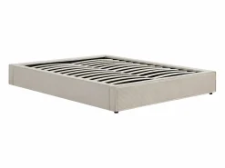 Sale Ysmée Somier con arcón 180 x 200 cm king size de pana - KARESO de YSMÉE Crema