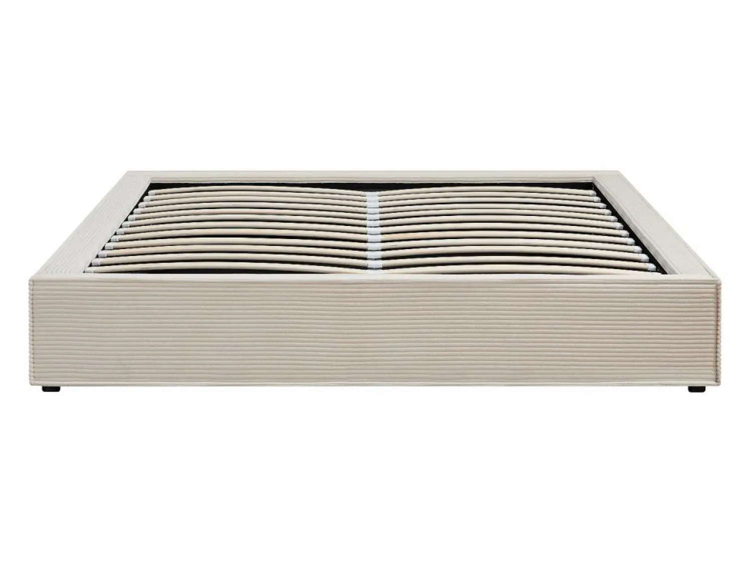 Sale Ysmée Somier con arcón 180 x 200 cm king size de pana - KARESO de YSMÉE Crema